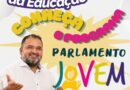 Presidente da Câmara de Porto Nacional, Silvaney Rabelo, destaca projeto Parlamento Jovem no Dia Mundial da Educação