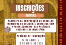 Chamamento público com inscrições abertas para composição do Conselho Municipal da Cultura de Porto Nacional